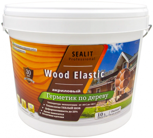 Приобрести ГЕРМЕТИК - Sealit Wood Elastic для работы с деревянными материалами 5 л в Кисловодске, Ставропольский край