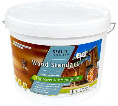 Купить ГЕРМЕТИК - Sealit Wood Standart для профессиональных работ с деревянными домами 5 л в Кисловодске, Ставропольский край