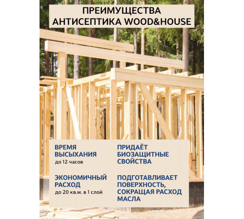 Заказать ГРУНТОВОЧНЫЙ АНТИСЕПТИК WOOD & HOUSE в Кисловодске, Ставропольский край